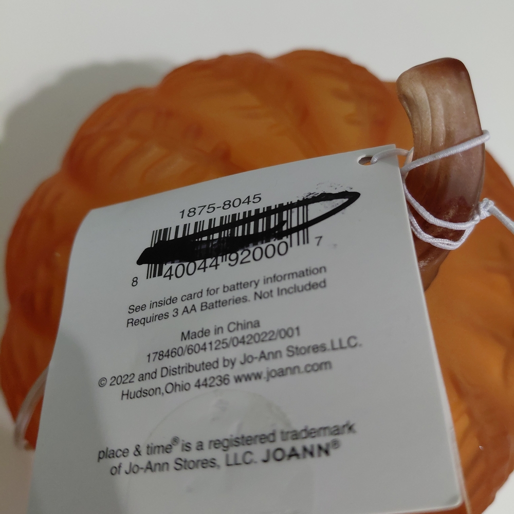Pumpkin LED Home Accent Decor NWT - Picture 5 of 11